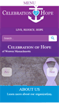 Mobile Screenshot of celebrationofhope.org
